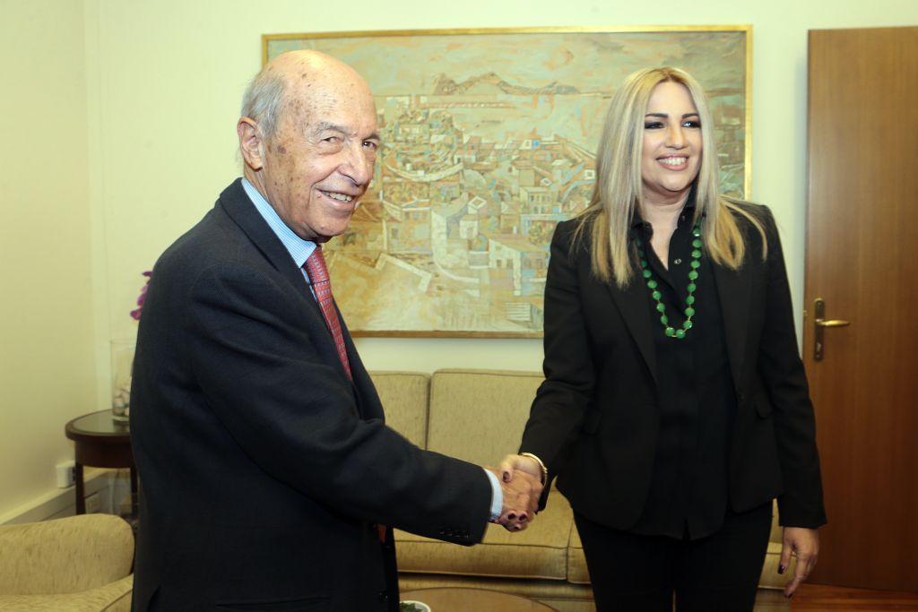 Συνάντηση Γεννηματά – Σημίτη για τα ελληνοτουρκικά