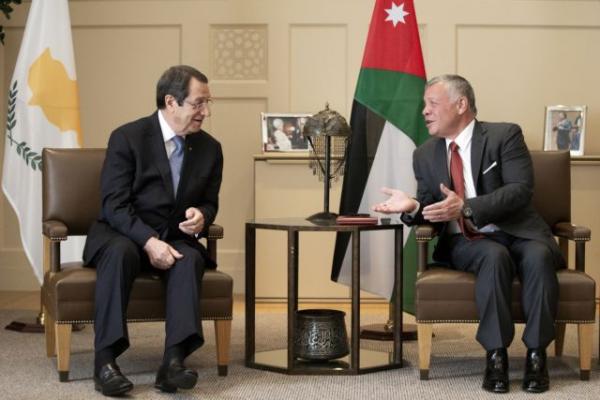 Πλήρης στήριξη στην Κύπρο από τον βασιλιά της Ιορδανίας