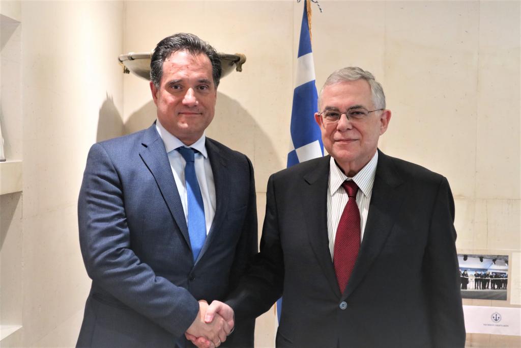 Συνάντηση Γεωργιάδη με τον Λουκά Παπαδήμο