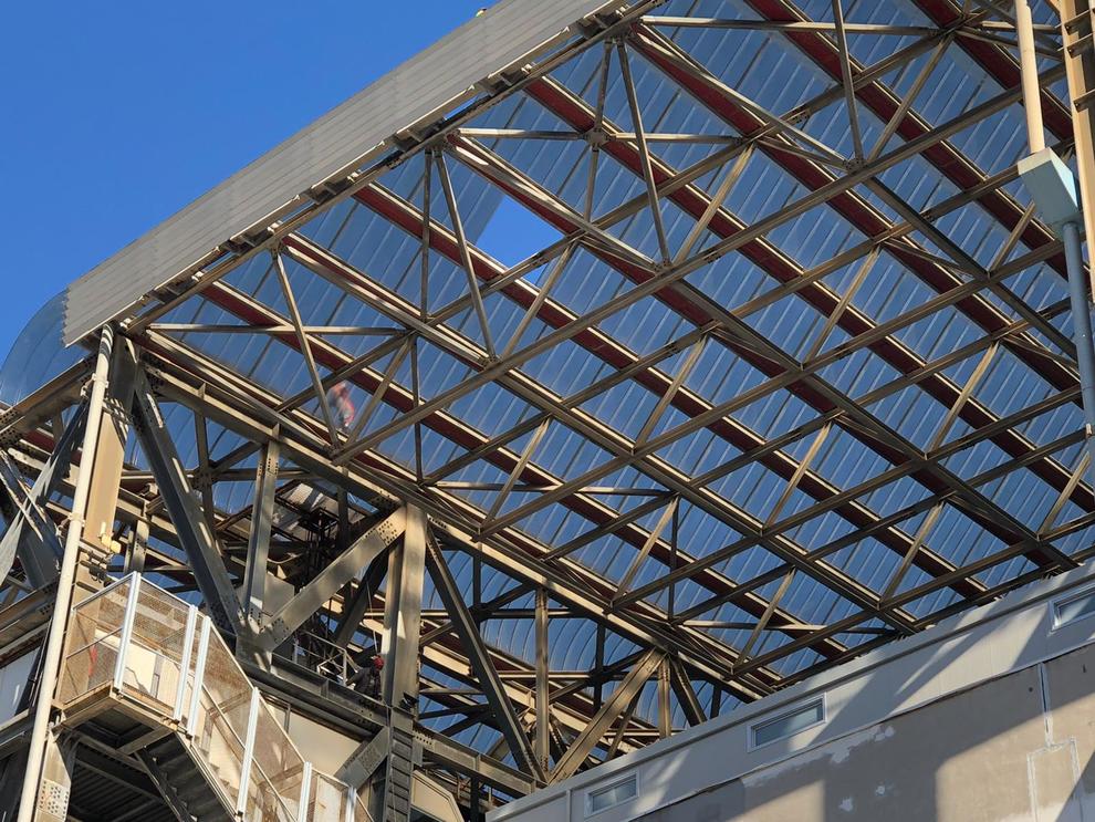 Ζημιές στην οροφή του Σάν Πάολο