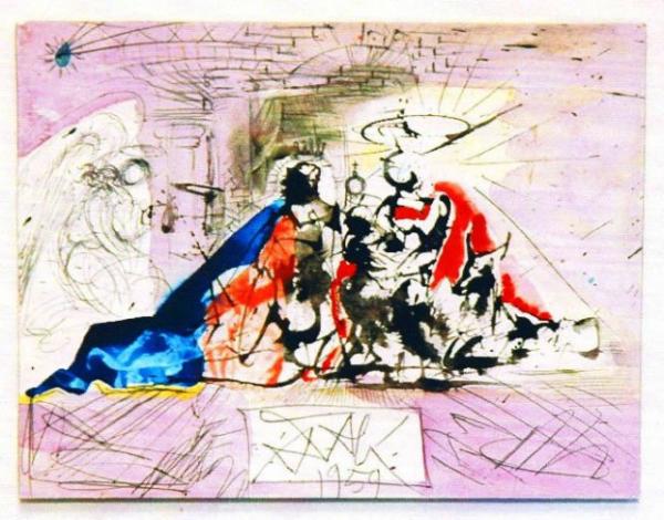 Χριστουγεννιάτικες κάρτες διά χειρός Νταλί