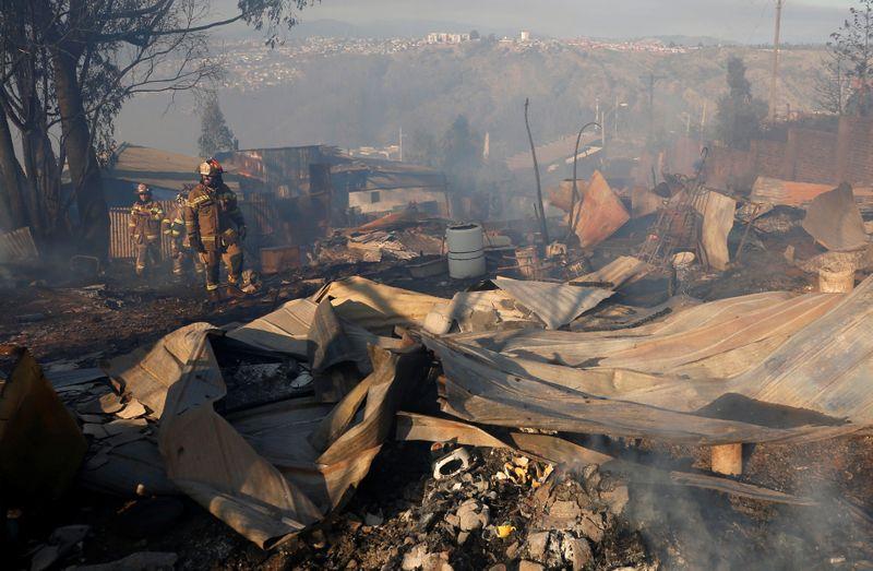 Χιλή : Πυρκαγιά σάρωσε φτωχή συνοικία της παραθαλάσσιας πόλης Βαλπαραΐσο