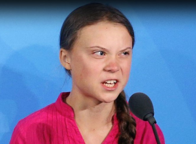 Η Γκρέτα Τούνμπεργκ σε μια γιγαντιαία τοιχογραφία στο Σαν Φρανσίσκο