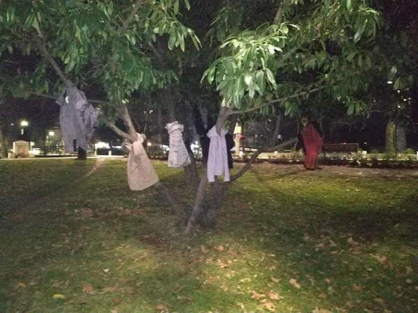 Έδεσσα : Μπουφάν κρεμασμένα στα δέντρα για να μη μείνει κανείς μόνος στους κρύους μήνες του χειμώνα