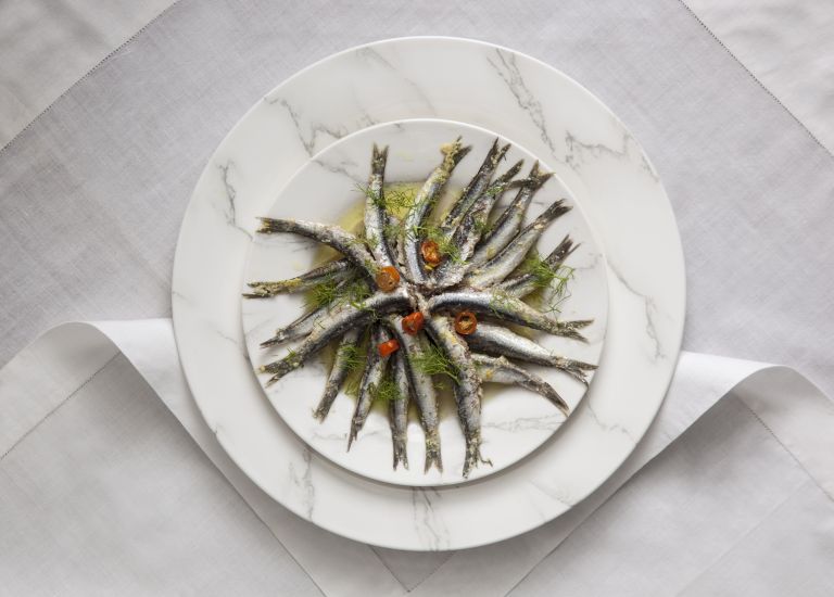 Γαύρος με ούζο και μάραθο