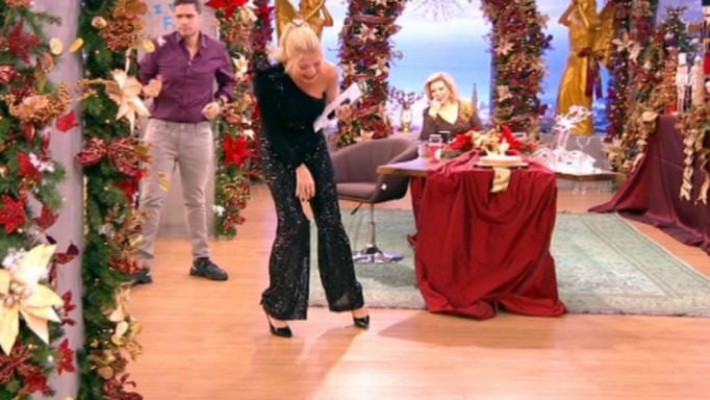 Φαίη Σκορδά : Επικό σκηνικό στον αέρα της εκπομπής της