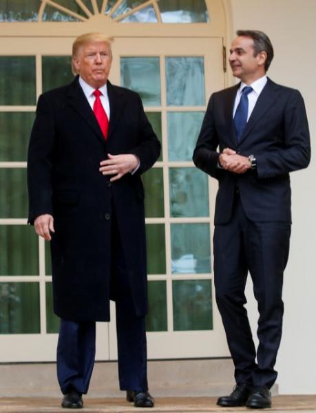 H άφιξη Μητσοτάκη στον Λευκό Οίκο