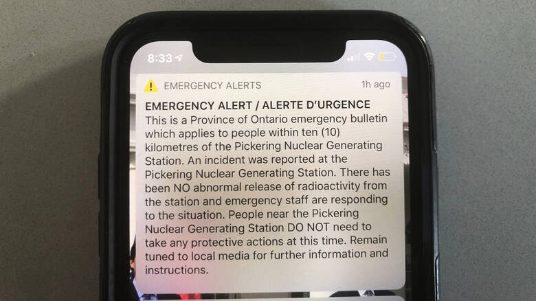 Καναδάς : Οι Αρχές σήμαναν συναγερμό για «περιστατικό» σε πυρηνικό σταθμό… κατά λάθος
