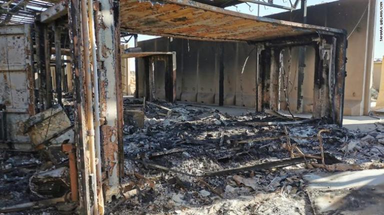 Ιράκ : Εικόνες – ντοκουμέντο από τη βομβαρδισμένη αμερικανική βάση