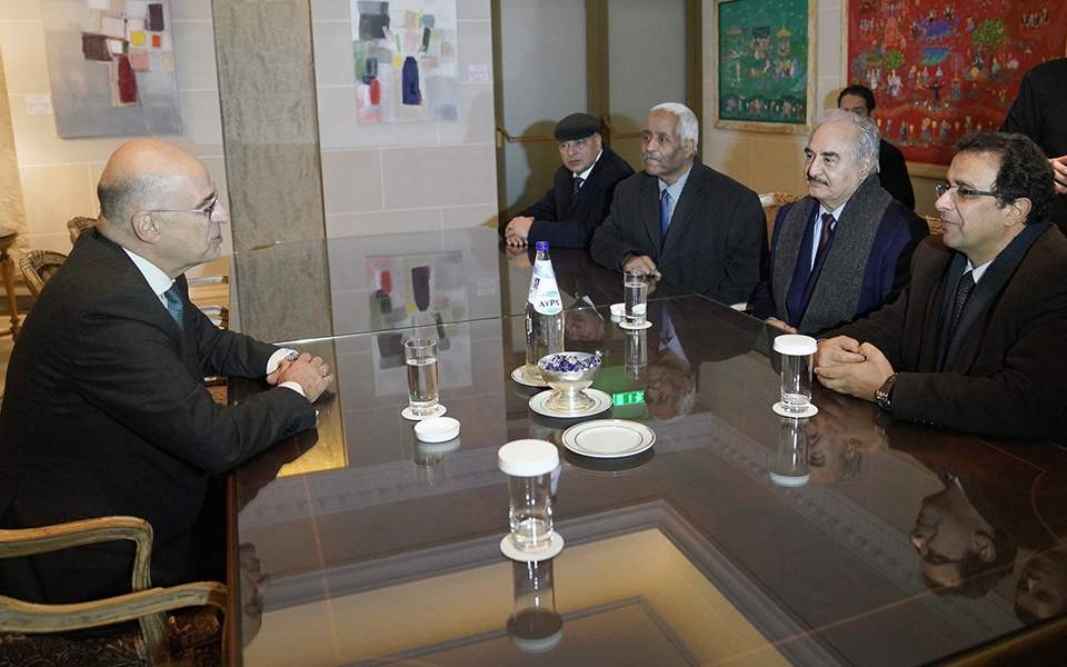 Haftar in Athens, Greece to veto EU approval of Libya peace deal if MOU with Turkey not canceled