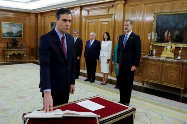 Ισπανία : Ο Πέδρο Σάντσεθ ορκίσθηκε πρωθυπουργός