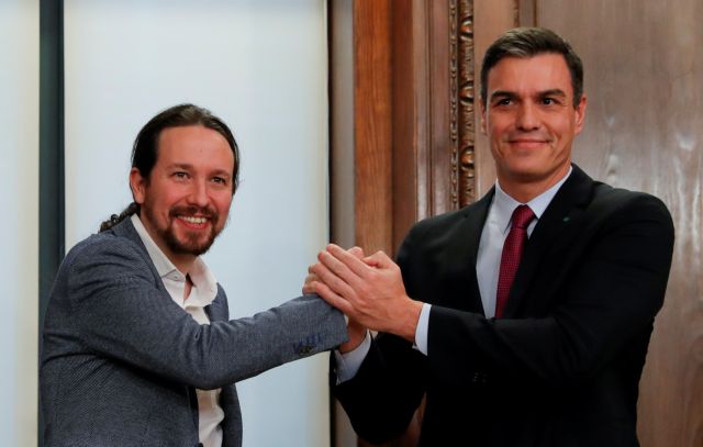 Ισπανία: Ο επικεφαλής των Podemos αντιπρόεδρος στη νέα ισπανική κυβέρνηση