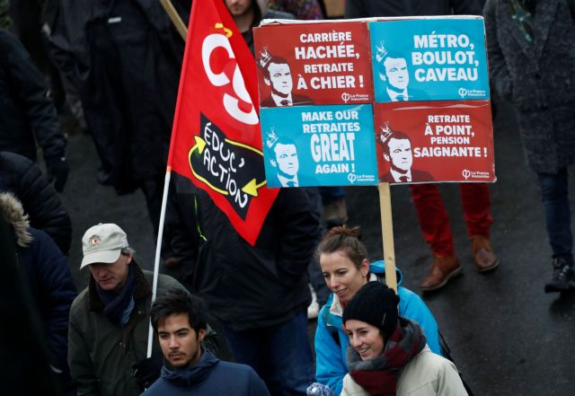 Γαλλία : Συρρίκνωση της οικονομίας στο δ’ τρίμηνο 2019 λόγω των απεργιών κατά του Ασφαλιστικού