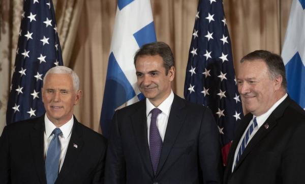 Pence, Pompeo eye Greek-American supporters in election year, praise Mitsotakis’ policies
