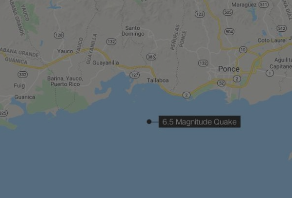 Ισχυρός σεισμός 6,5 Ρίχτερ στο Πουέρτο Ρίκο