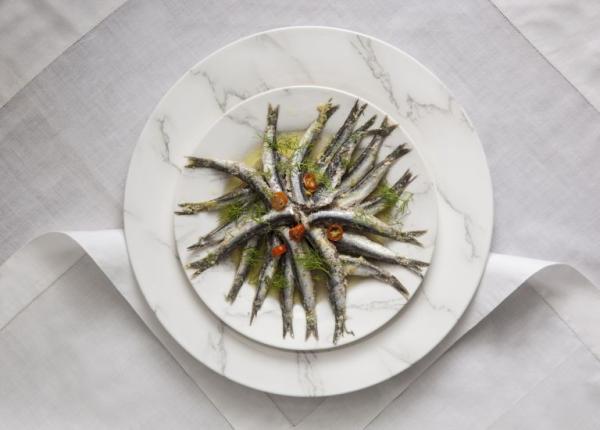 Γαύρος με ούζο και μάραθο