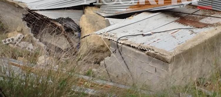 Τεράστιος βράχος έπεσε σε σπίτι στο Ηράκλειο [εικόνες]