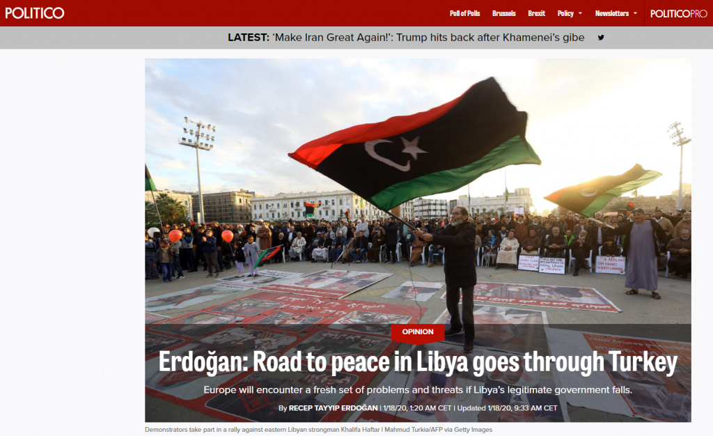 Νέες απειλές Ερντογάν λίγο πριν τη διάσκεψη για τη Λιβύη