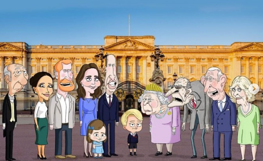 Megxit: Η βρετανική βασιλική οικογένεια γίνεται καρτούν
