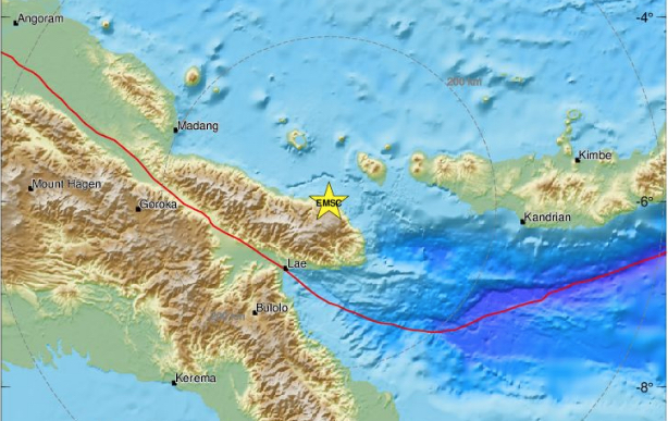 Σεισμός 6,2 Ρίχτερ στη Παπούα Νέα Γουινέα