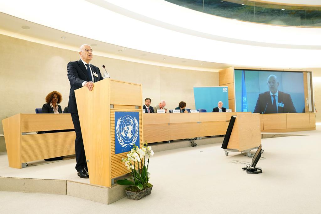 Greece takes its case for refugee burden-sharing to UN Human Rights Council, stresses protection of children