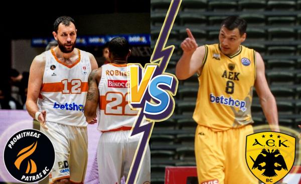 LIVE τελικός Κυπέλλου: Προμηθέας Πάτρας – ΑΕΚ