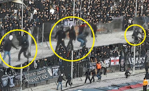 Κουκουλοφόροι σουλατσάρουν στην Τούμπα: Πέρασαν… οξυγονοκόλληση!