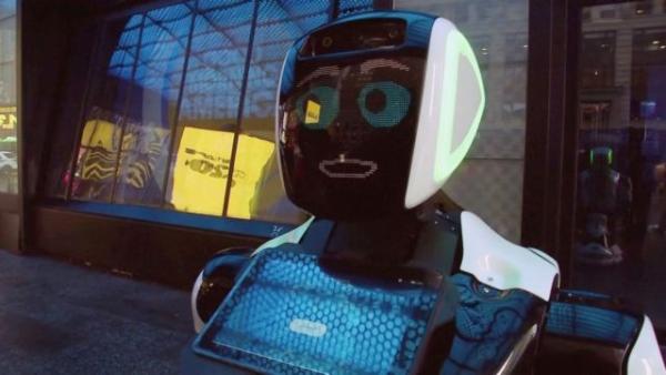 Ένα ρομπότ δίνει πληροφορίες για τον κοροναϊό στη Νέα Υόρκη