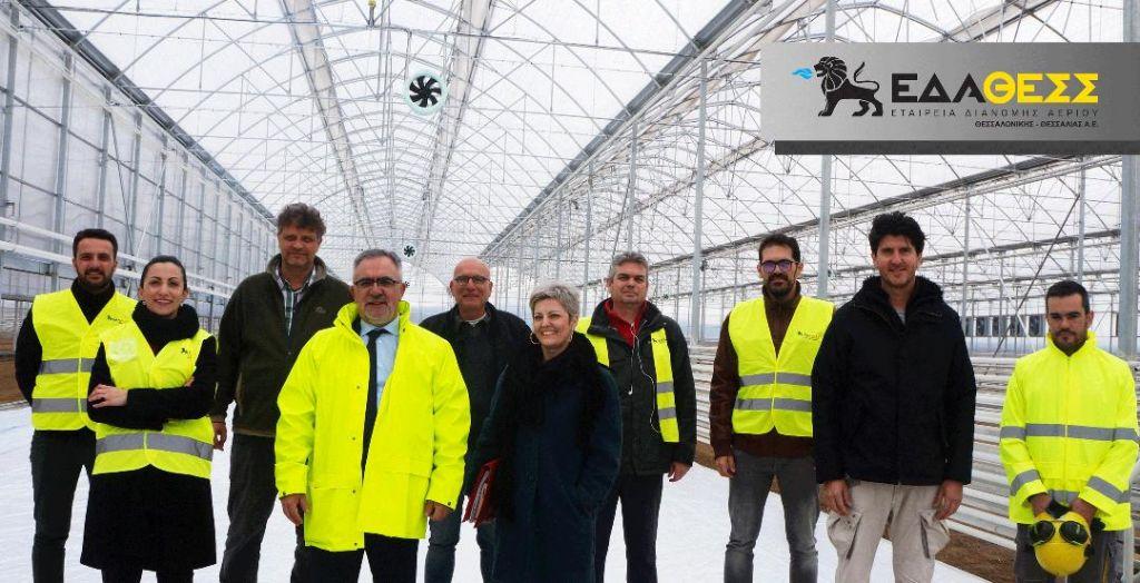 Υπερσύγχρονο θερμοκήπιο στο δίκτυο διανομής της ΕΔΑ ΘΕΣΣ