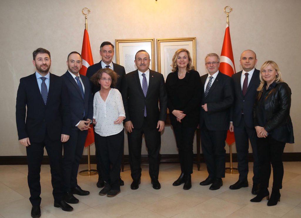 Συνάντηση Ανδρουλάκη - Τσαβούσογλου στο πλαίσιο αποστολής του Ευρωπαϊκού Κοινοβουλίου