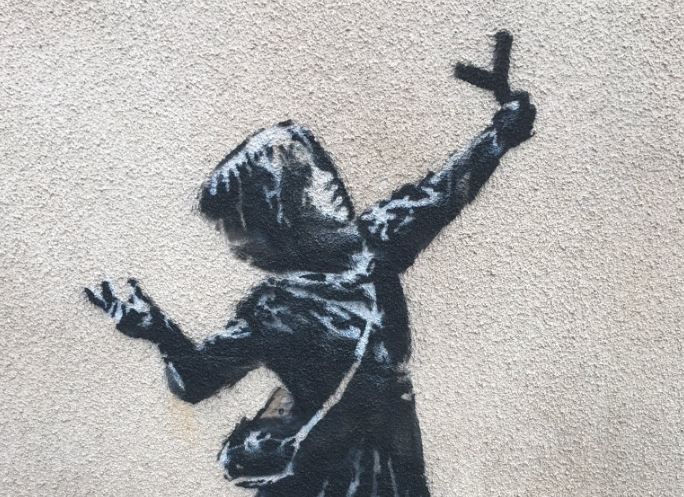 Εικαστικές ευχές του Banksy για την Ημέρα του Αγίου Βαλεντίνου