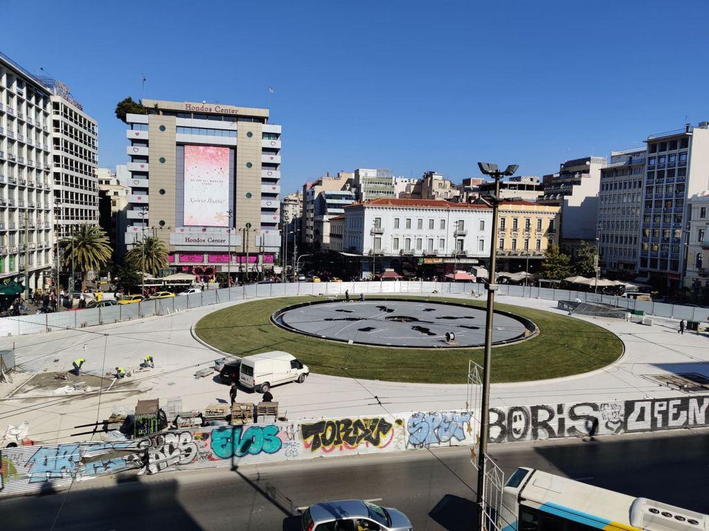 Έτσι είναι η πλατεία Ομονοίας λίγες μέρες πριν την τελική παράδοσή της