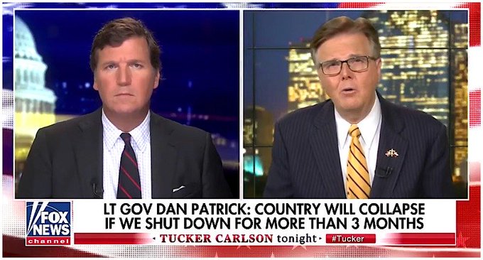 Κοροναϊός: «Καλύτερα να πεθάνουν ηλικιωμένοι παρά να καταστραφεί η οικονομία»