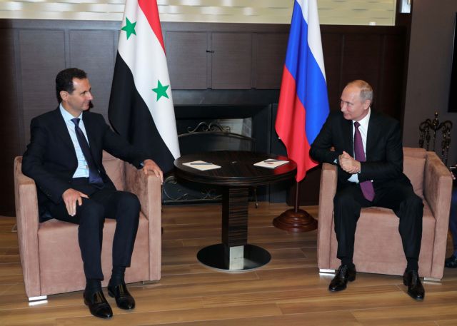 Συρία : Πούτιν και Άσαντ συζήτησαν για την σταθεροποίηση της κατάστασης στην Ιντλίμπ