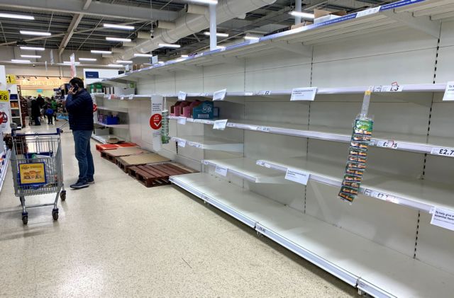 Κοροναϊός : Έκκληση βρετανικών σούπερ μάρκετ, «Σταματήστε τις αγορές λόγω πανικού»