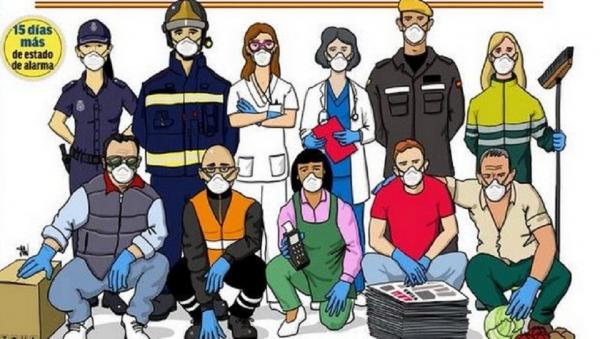 Κοροναϊός : Το συγκινητικό πρωτοσέλιδο της Marca για την κορυφαία 11άδα ηρώων