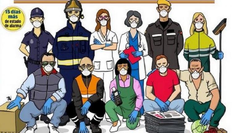 Κοροναϊός : Το συγκινητικό πρωτοσέλιδο της Marca για την κορυφαία 11άδα ηρώων