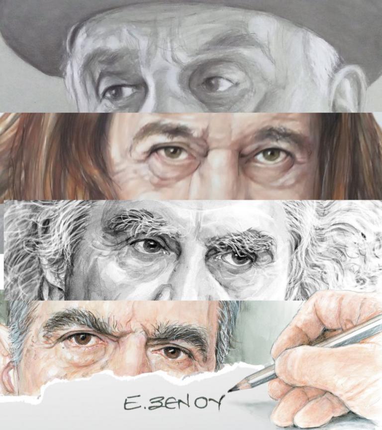 «35+3 Μορφές του Λόγου»: Η έκθεση με σκίτσα της Εφης Ξένου