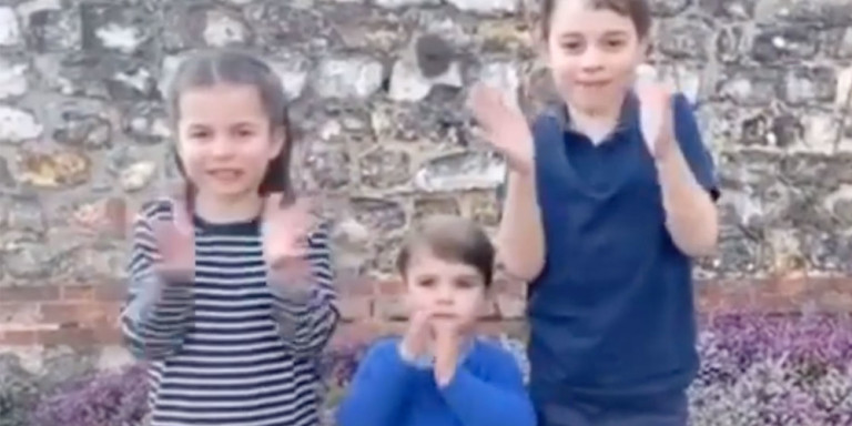 Κοροναϊός : Τα παιδιά του Ουίλιαμ και της Κέιτ χειροκροτούν τους γιατρούς της Βρετανίας