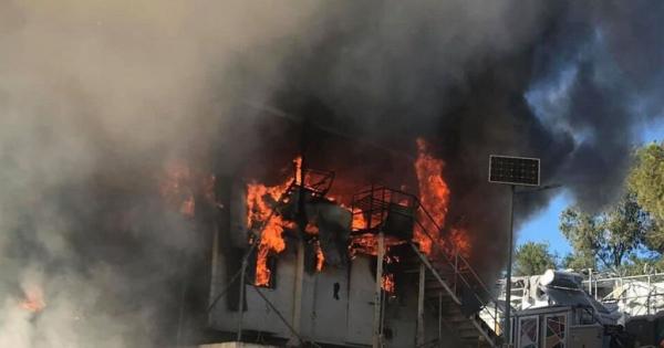 Καταστράφηκαν από πυρκαγιά οι εγκαταστάσεις ΜΚΟ στη Μόρια