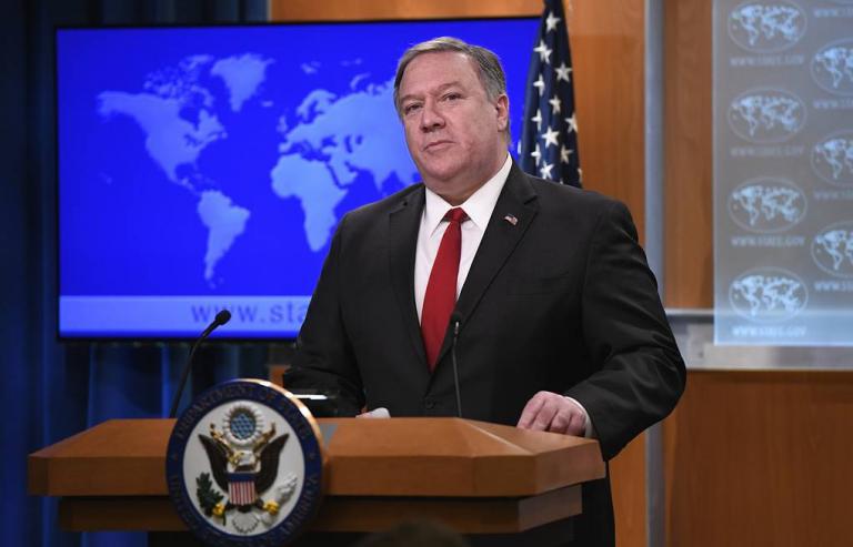 Σφοδρή επίθεση Πομπέο για τον κοροναϊό στο Κομμουνιστικό Κόμμα της Κίνας, τη Ρωσία και το Ιράν