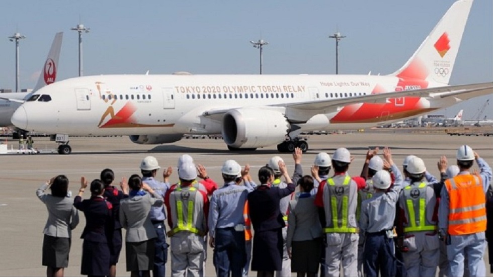 Ολυμπιακή φλόγα : Πέταξε για Αθήνα το αεροπλάνο που θα τη μεταφέρει στο Τόκιο