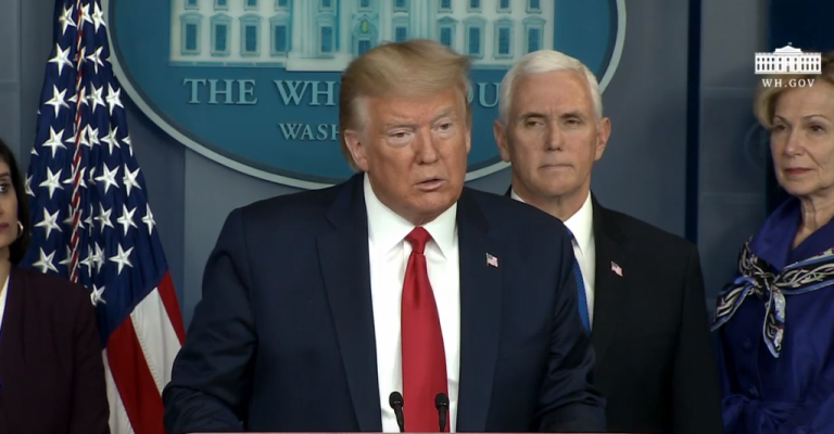 Διάγγελμα Ντόναλντ Τραμπ για τον κοροναϊό