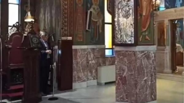 Η απάντηση του Τσιόδρα σε όσους αντέδρασαν επειδή έψαλε σε εκκλησία