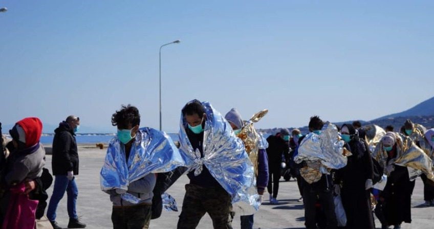 Επιχείρηση διάσωσης προσφύγων ανοιχτά της Λέσβου