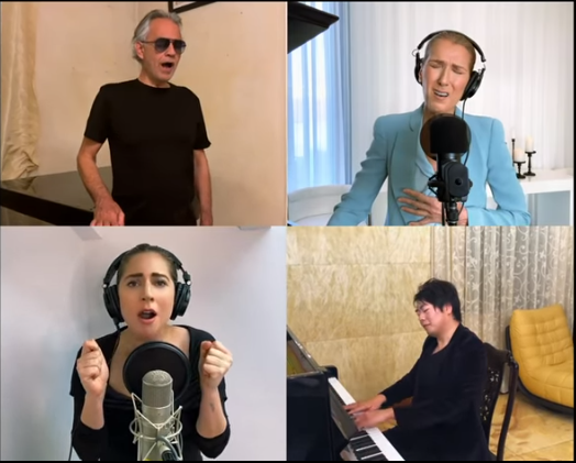 Ο Μποτσέλι καθηλώνει και πάλι τον πλανήτη – Συναυλία με Lady Gaga και Σελίν Ντιόν