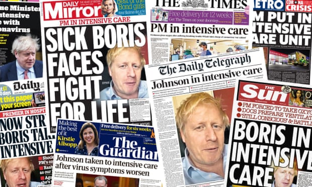 Παγκόσμια ανησυχία για τον Μπόρις Τζόνσον - Τα πρωτοσέλιδα του βρετανικού τύπου
