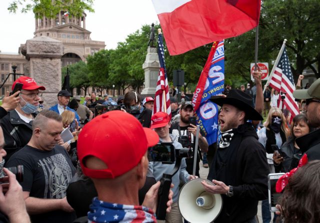 Κοροναϊός : Διαδηλώσεις στις ΗΠΑ για άρση των περιορισμών