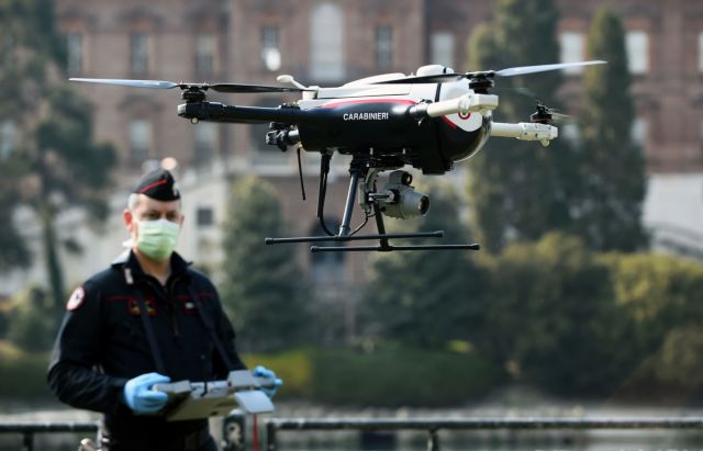 Κοροναϊός : Περιπολίες με drones στην Ιταλία - Επιτηρούν και μετρούν τη θερμοκρασία