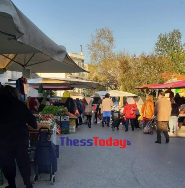 Θεσσαλονίκη: Αυξημένη κίνηση σε λαϊκή αγορά στο Κορδελιό